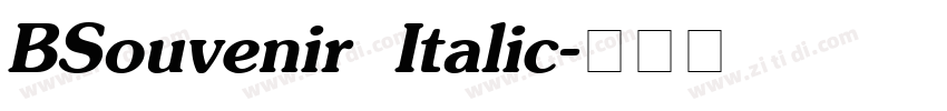 BSouvenir Italic字体转换
